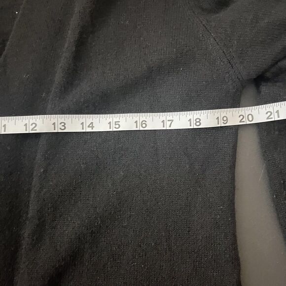 Charter Club Cashmere Sweater Womens Medium Black Open Front Cardigan Pockets - Picture 7 of 8